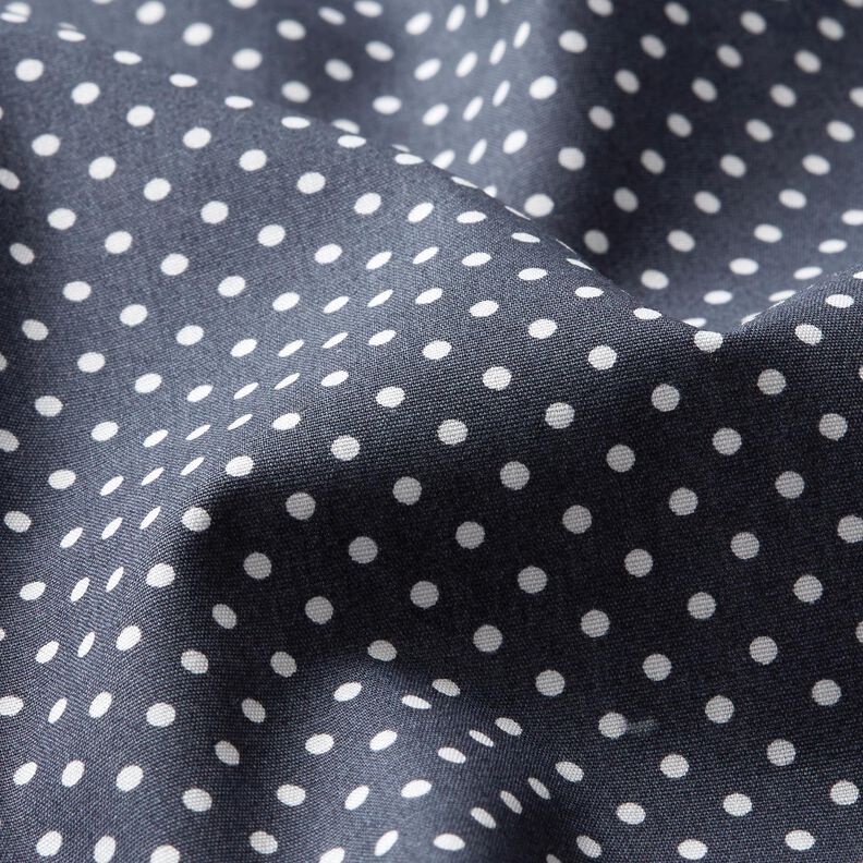 Baumwollpopeline Mini Polka Dots – anthrazit/weiss,  image number 2