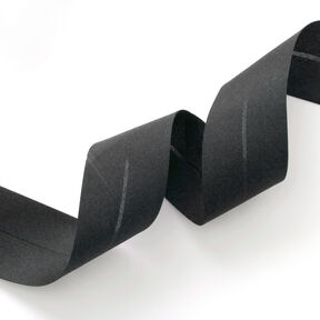 Schrägband Polycotton [50 mm] – schwarz, 